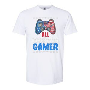 All American Gamer Shirts Patriotic Video Games Softstyle CVC T-Shirt