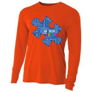 Autism Awareness Gift I Am More Than Autism Puzzle Gift Cooling Performance Long Sleeve Crew