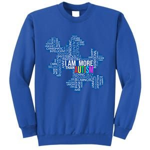 Autism Awareness Gift I Am More Than Autism Puzzle Gift Sweatshirt