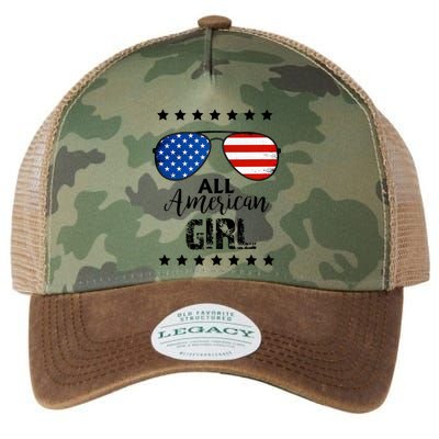 All American Girl 4th Of July Family Matching Legacy Tie Dye Trucker Hat