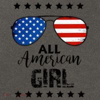 All American Girl 4th Of July Family Matching Cotton Canvas Backpack