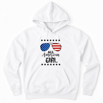 All American Girl 4th Of July Family Matching Hoodie