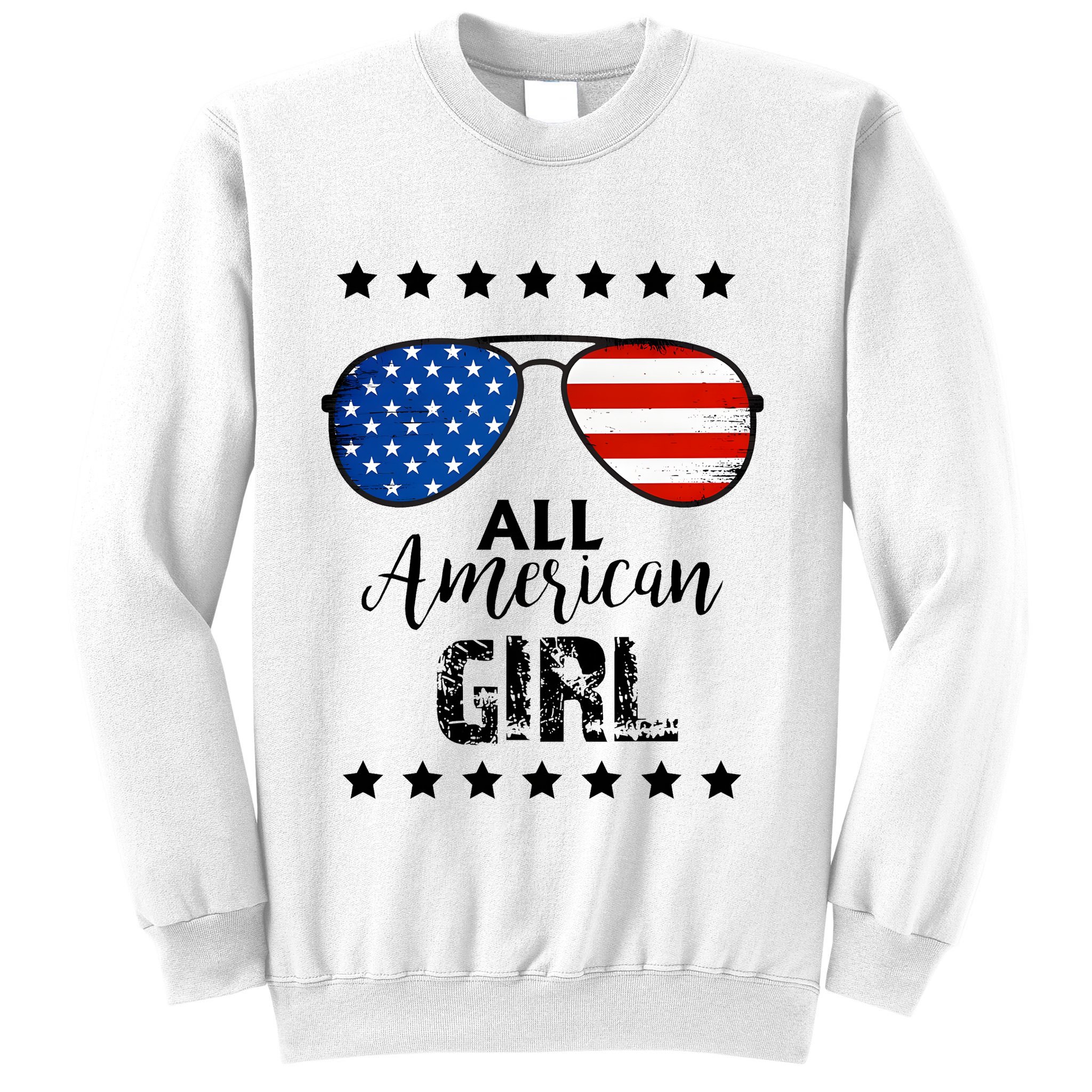 All American Girl 4th Of July Family Matching Sweatshirt