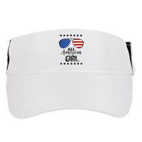 All American Girl 4th Of July Family Matching Adult Drive Performance Visor