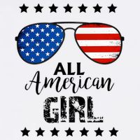 All American Girl 4th Of July Family Matching Cooling Performance Long Sleeve Crew