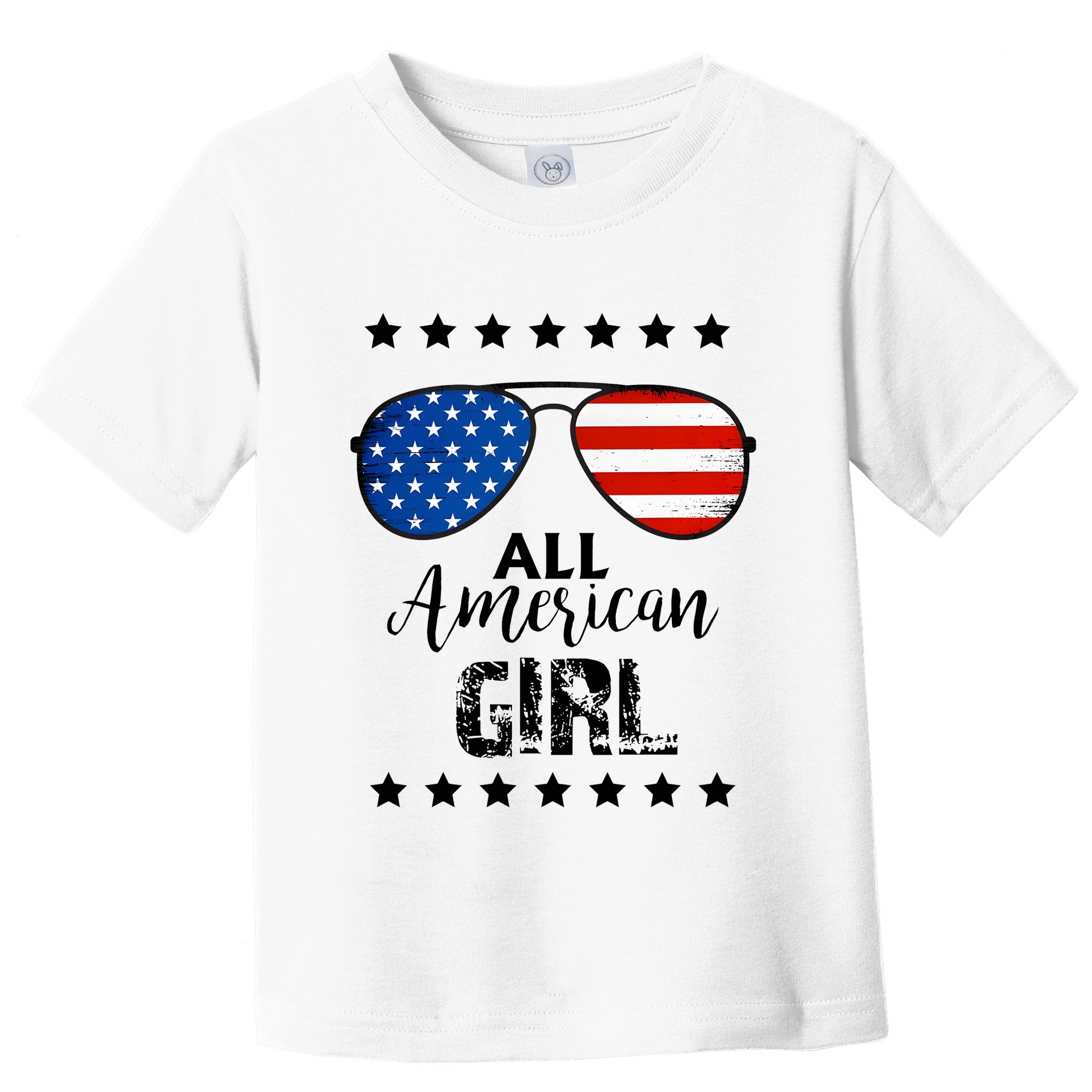 All American Girl 4th Of July Family Matching Toddler T-Shirt
