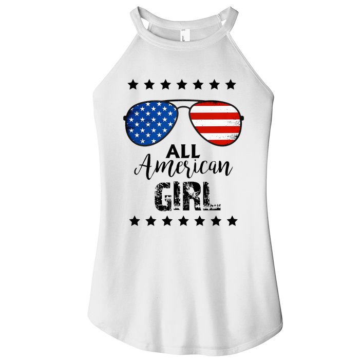 All American Girl 4th Of July Family Matching Women's Perfect Tri Rocker Tank