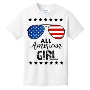 All American Girl 4th Of July Family Matching Kids T-Shirt