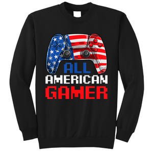 All American Gamer Patriotic Video Games July Fourth Sweatshirt