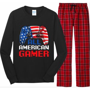 All American Gamer Patriotic Video Games July Fourth Long Sleeve Pajama Set