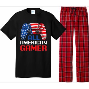 All American Gamer Patriotic Video Games July Fourth Pajama Set