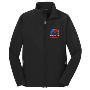 All American Gamer Patriotic Video Games July Fourth Core Soft Shell Jacket