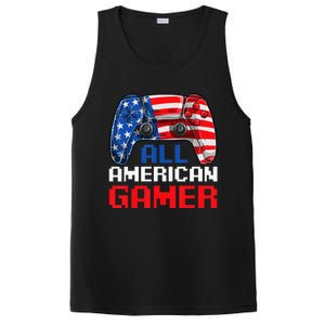 All American Gamer Patriotic Video Games July Fourth PosiCharge Competitor Tank