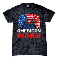 All American Gamer Patriotic Video Games July Fourth Tie-Dye T-Shirt