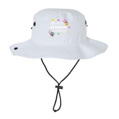 Autism Awareness Gift Abilities Outweigh Disabilities Funny Gift Legacy Cool Fit Booney Bucket Hat