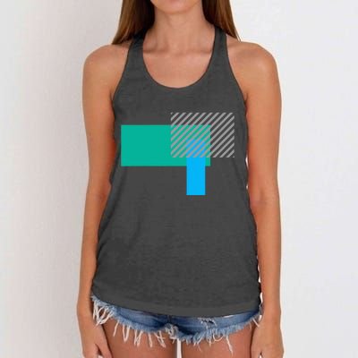 Abstract Art Geometric Art Graphic Design Design Art Women's Knotted Racerback Tank