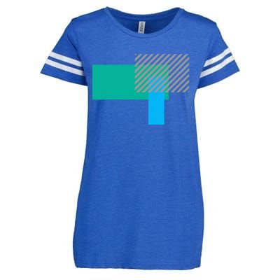 Abstract Art Geometric Art Graphic Design Design Art Enza Ladies Jersey Football T-Shirt