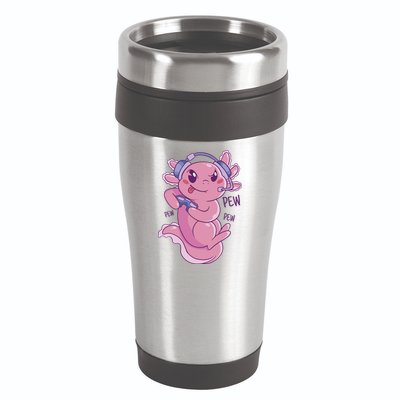 Axolotl Animal Gamer Cute 16oz Travel Tumbler