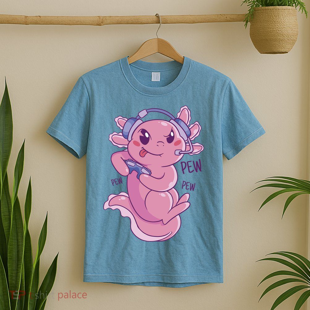 Axolotl Animal Gamer Cute T-Shirt