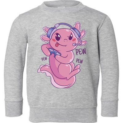 Axolotl Animal Gamer Cute Toddler Sweatshirt