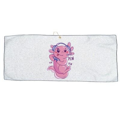 Axolotl Animal Gamer Cute Large Microfiber Waffle Golf Towel