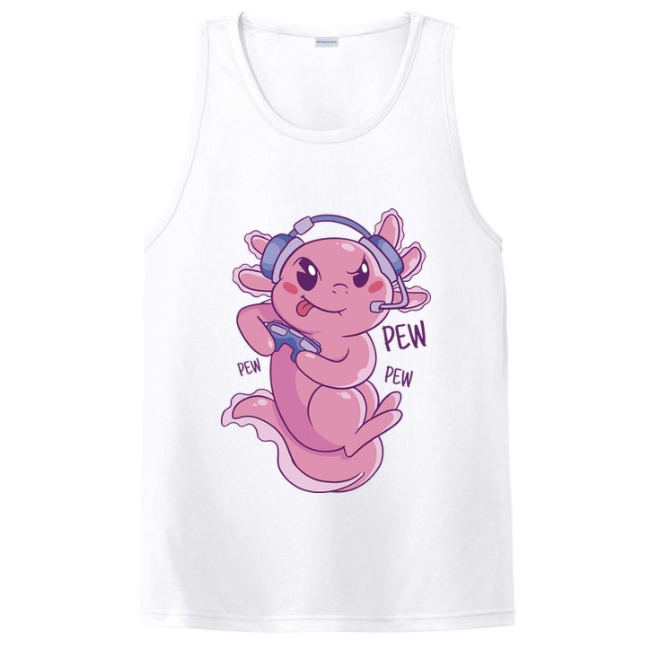 Axolotl Animal Gamer Cute PosiCharge Competitor Tank
