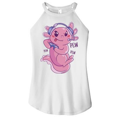 Axolotl Animal Gamer Cute Women's Perfect Tri Rocker Tank