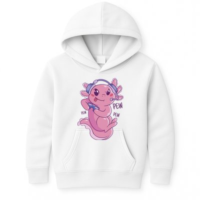 Axolotl Animal Gamer Cute Kids Hoodie