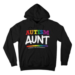 Autism Awareness Gift For Aunt, Autistic Support Idea Hoodie