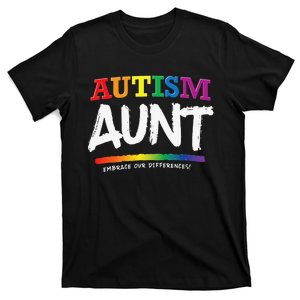 Autism Awareness Gift For Aunt, Autistic Support Idea T-Shirt