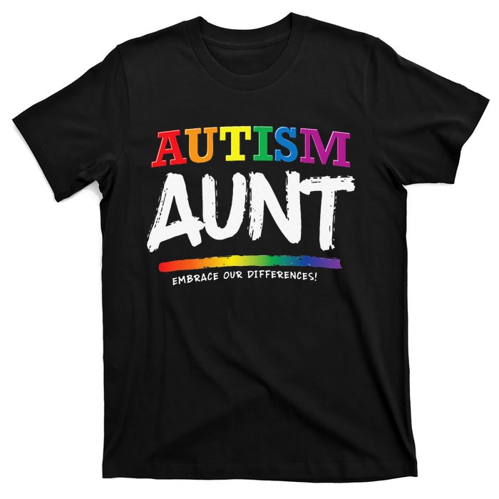 Autism Awareness Gift For Aunt, Autistic Support Idea T-Shirt