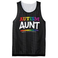 Autism Awareness Gift For Aunt, Autistic Support Idea Mesh Reversible Basketball Jersey Tank