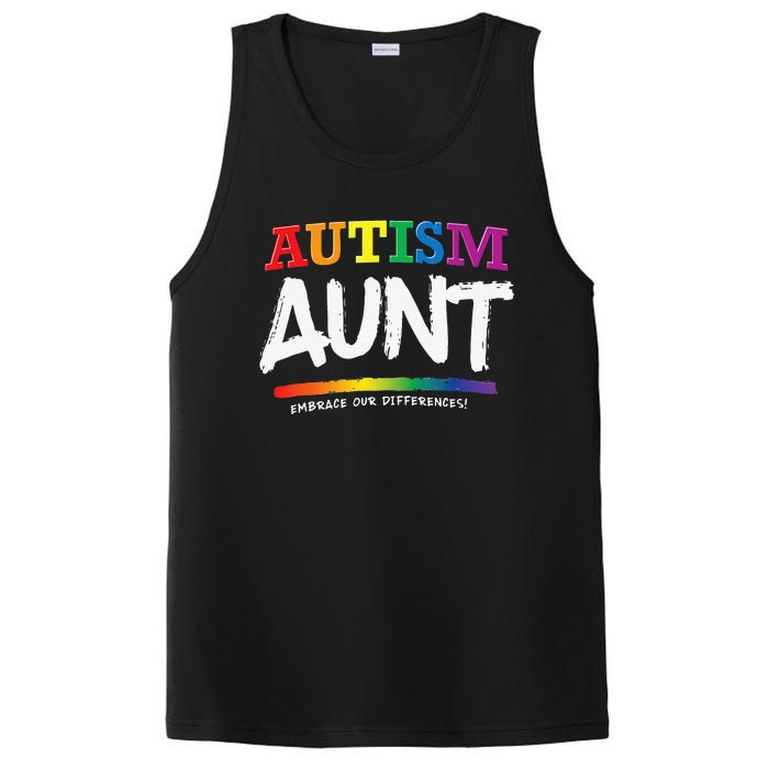 Autism Awareness Gift For Aunt, Autistic Support Idea PosiCharge Competitor Tank