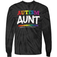 Autism Awareness Gift For Aunt, Autistic Support Idea Tie-Dye Long Sleeve Shirt