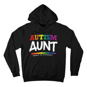 Autism Awareness Gift For Aunt, Autistic Support Idea Tall Hoodie