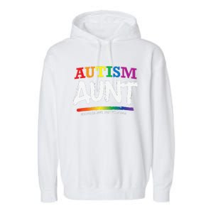 Autism Awareness Gift For Aunt, Autistic Support Idea Garment-Dyed Fleece Hoodie