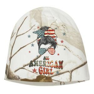 All American Girl 4th Of July Patriotic Kati - Camo Knit Beanie