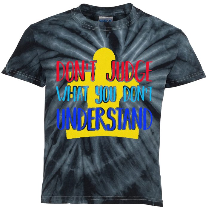 Autism Awareness Gift For Autistic Awareness Families Kids Tie-Dye T-Shirt