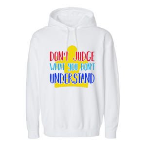 Autism Awareness Gift For Autistic Awareness Families Garment-Dyed Fleece Hoodie