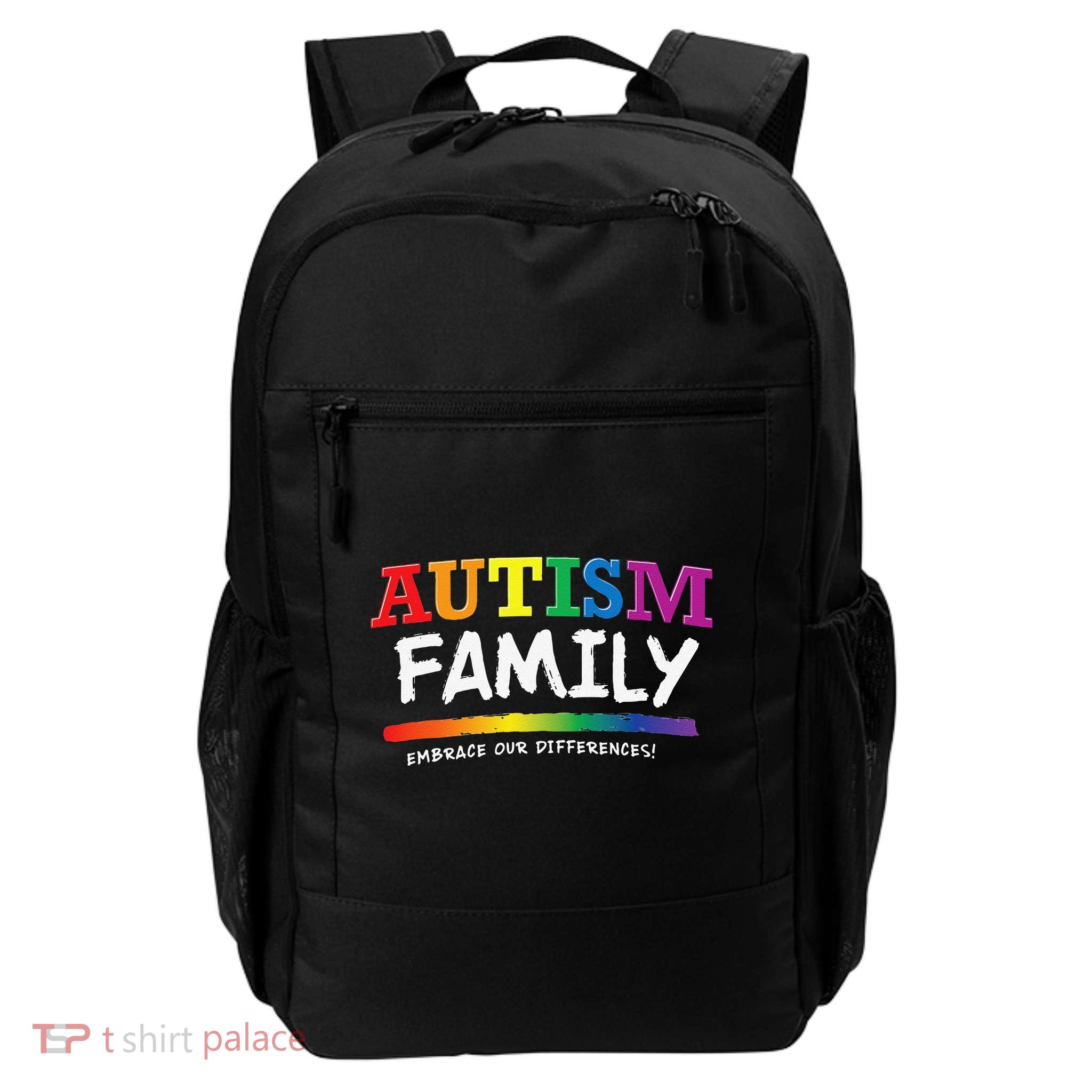 Autism Awareness Gift For Family Rainbow Graphic Backpack