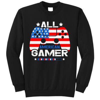 All American Gamer 4th Of July Boy Sweatshirt