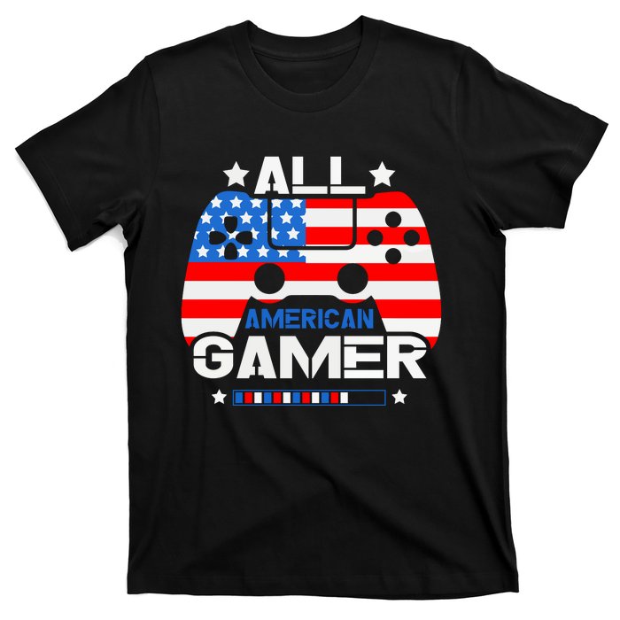 All American Gamer 4th Of July Boy T-Shirt