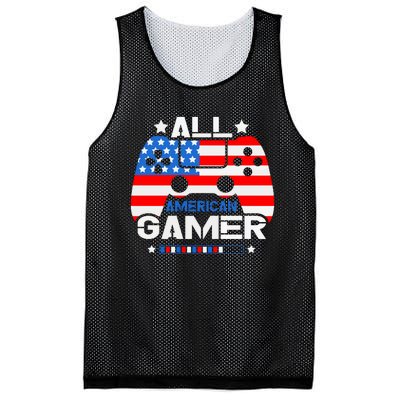 All American Gamer 4th Of July Boy Mesh Reversible Basketball Jersey Tank