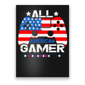 All American Gamer 4th Of July Boy Poster