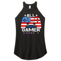 All American Gamer 4th Of July Boy Women's Perfect Tri Rocker Tank