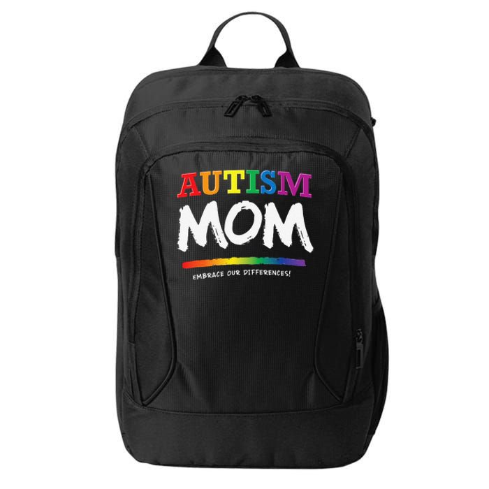 Autism Awareness Gift For Mom, Mommy, Women's Graphic City Backpack