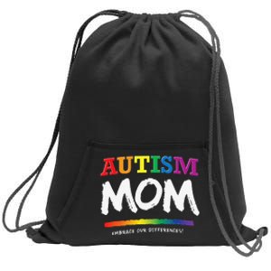 Autism Awareness Gift For Mom, Mommy, Women's Graphic Sweatshirt Cinch Pack Bag