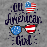 All American Girl USA America Flag Toddler Hoodie