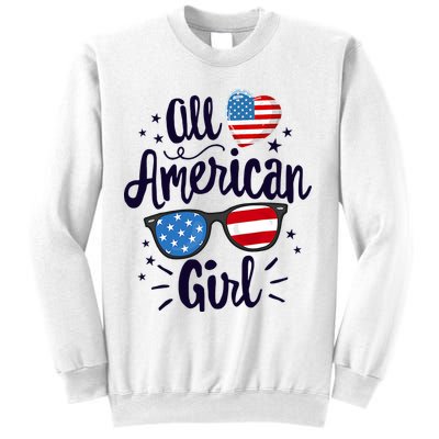 All American Girl USA America Flag Sweatshirt