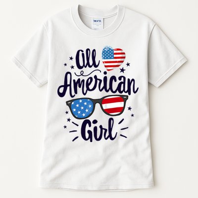 All American Girl USA America Flag Tall T-Shirt